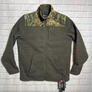 UNDER ARMOUR COLDGEAR HUNT REAL TREE EDGE CAMO JACKET SIZE L MEN LARGE